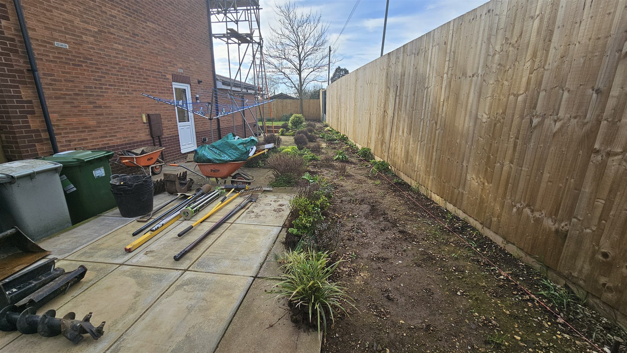 Oakham side garden before transformation